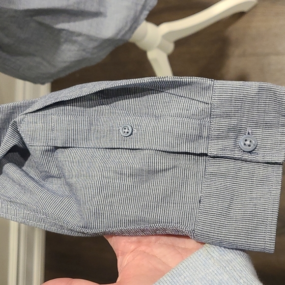 Threadbare long sleeve small striped pattern shirt - Picture 4 of 5